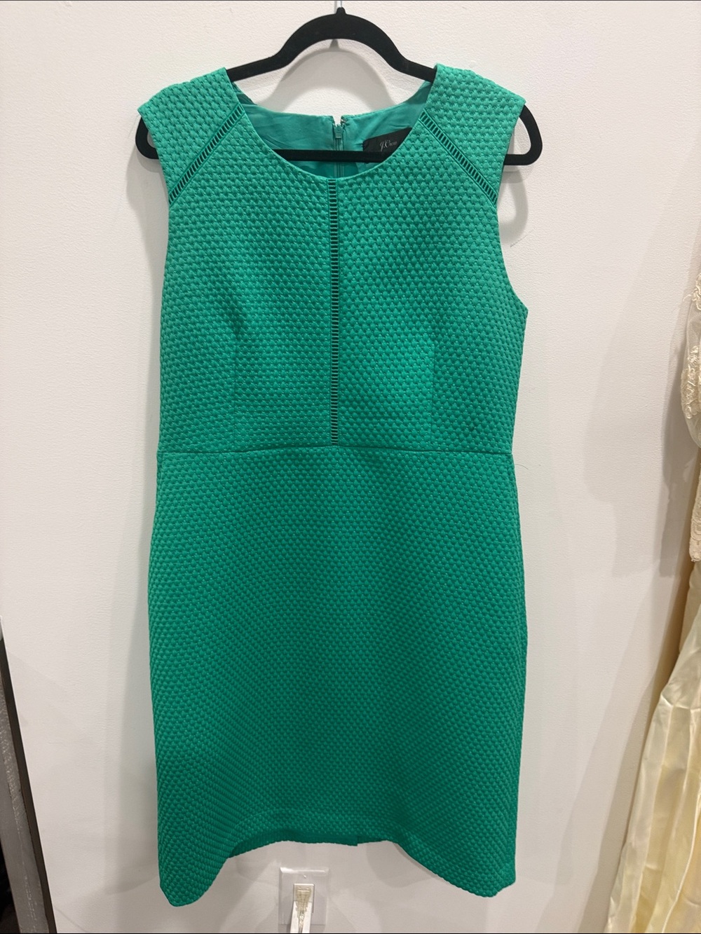 J. Crew Textured Emerald Sheath Dress